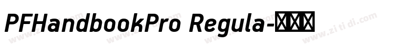 PFHandbookPro Regula字体转换